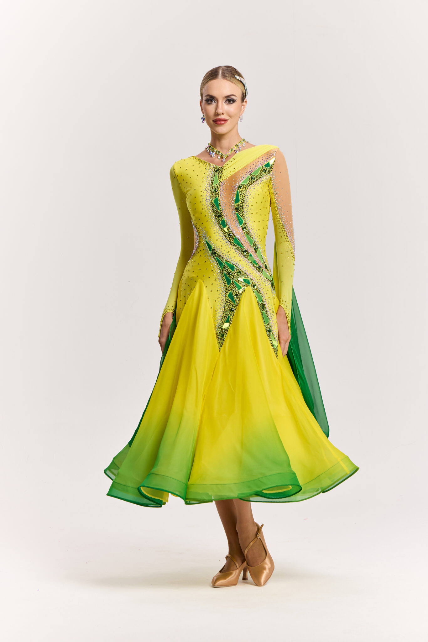 社交ダンス　デモドレス 社交ダンス モダンドレス #03215