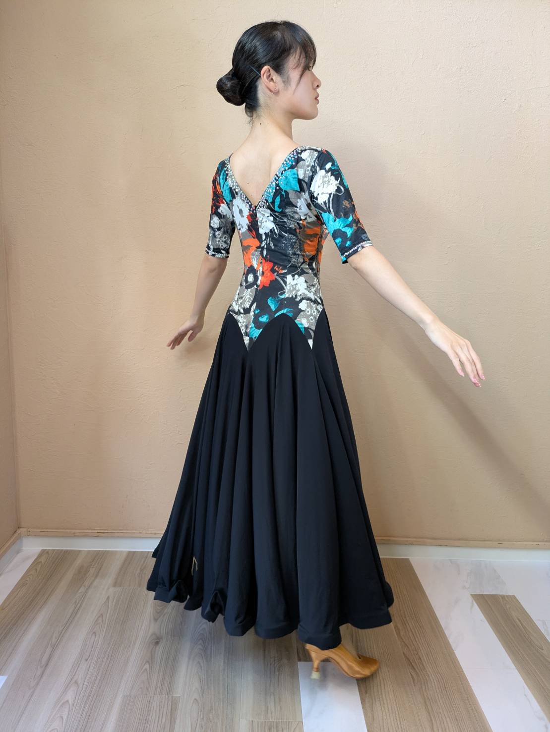 日本製 ダンスドレス L 48-1-128.jpg